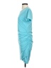 Unbranded Solid Teal Casual Dress Size S - photo 5