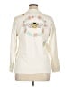 Unbranded 100% Polyester Ivory Long Sleeve Blouse Size XL - photo 2