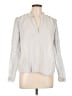 J.Crew Gray Long Sleeve Blouse Size L - photo 1