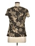 Croft & Barrow 100% Nylon Paisley Brown Short Sleeve Top Size XL - photo 2