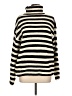 Unbranded 100% Acrylic Stripes Ivory Turtleneck Sweater Size L - photo 1