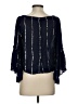 Floreat Black 3/4 Sleeve Blouse Size S - photo 2