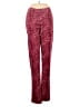Sugar & Spice Animal Print Red Pink Casual Pants Size 7 - 8 - photo 1