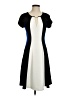 Studio One Color Block Black Casual Dress Size 4 - photo 1