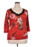 Assorted Brands Red 3/4 Sleeve Blouse Size 2X - photo 1