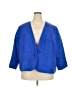 Talbots 100% Cotton Blue Blazer Size 24 - photo 1