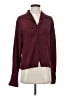 Laura Scott 100% Polyester Burgundy Long Sleeve Blouse Size 8 - photo 1