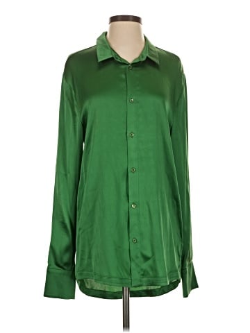 Ser.O.Ya Long Sleeve Silk Top (view 1)