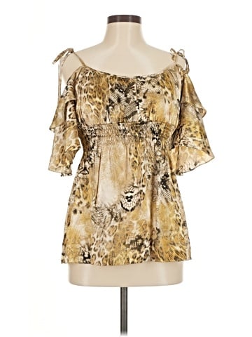 Muse exclusively for Boston Proper Short Sleeve Silk Top (view 1)
