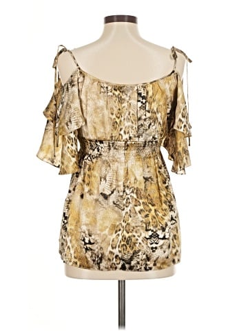 Muse exclusively for Boston Proper Short Sleeve Silk Top (view 2)
