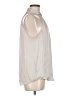 Banana Republic 100% Polyester Silver Sleeveless Blouse Size M (tall) - photo 4