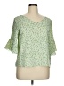 Sason Green 3/4 Sleeve Blouse Size XL - photo 1