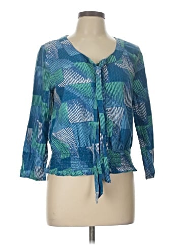 DKNY Jeans 3/4 Sleeve Blouse (view 1)