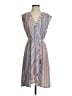 BCBGMAXAZRIA Stripes Gray Casual Dress Size S - photo 1
