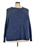 Woman Within 100% Acrylic Blue Pullover Sweater Size 22 (1X) - photo 1
