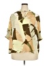Worthington 100% Polyester Camo Tan 3/4 Sleeve Blouse Size 2X - photo 1