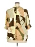 Worthington 100% Polyester Camo Tan 3/4 Sleeve Blouse Size 2X - photo 2