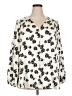 Lane Bryant Ivory Long Sleeve Blouse Size 20 - photo 1