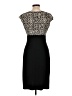 Studio M Graphic Black Cocktail Dress Size L - photo 2