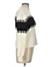 Unbranded 100% Viscose Color Block Ivory Turtleneck Sweater Size L - photo 4