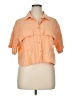 Dizzy Lizzy 100% Cotton Orange Short Sleeve Blouse Size XL - photo 1