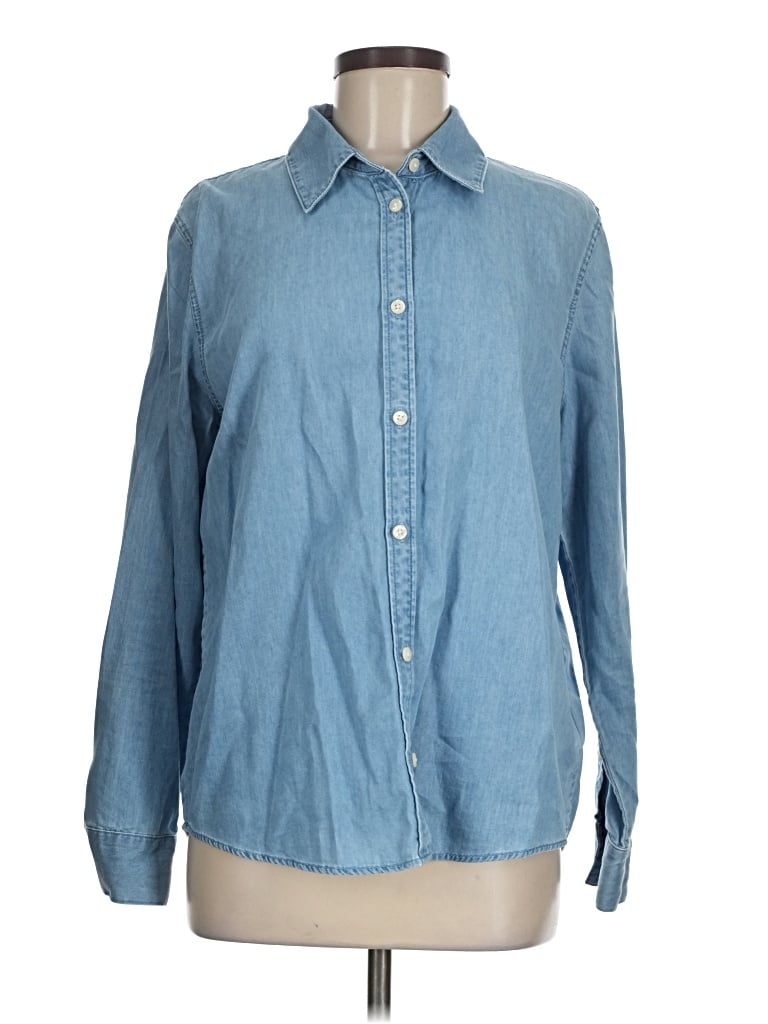 Pre-owned Calvin Klein Jeans Est.1978 Calvin Klein Jeans Long Sleeve Button Down Shirt In Blue