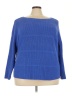 Talbots 100% Pima Cotton Blue Pullover Sweater Size 3X - photo 1