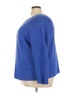 Talbots 100% Pima Cotton Blue Pullover Sweater Size 3X - photo 5
