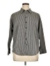 Apt. 9 100% Polyester Stripes Gray Long Sleeve Blouse Size 0X - photo 1