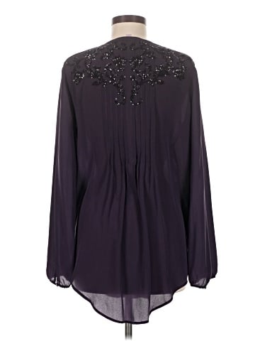 Calypso St. Barth Long Sleeve Silk Top (view 2)