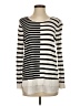 Calvin Klein 100% Polyester Stripes Ivory Pullover Sweater Size S - photo 1