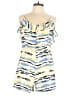 Kensie 100% Polyester Print Blue Romper Size L - photo 1