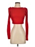 Fashion Nova Red Long Sleeve Top Size S - photo 1