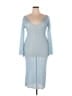 Unbranded 100% Polyester Blue Cocktail Dress Size M - photo 1
