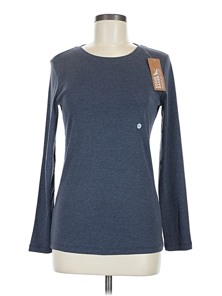 Pre-owned Eddie Bauer Long Sleeve T-shirt In Gray