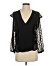 Zara Black 3/4 Sleeve Blouse Size S - photo 1