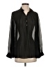 Topshop 100% Polyester Black Long Sleeve Blouse Size 4 - photo 1