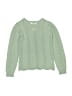 Rumi + Ryder Chevron-herringbone Green Pullover Sweater Size 6 - 7 - photo 1