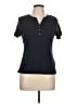 Chaps Blue Short Sleeve Henley Size L (petite) - photo 1