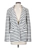 Ann Taylor LOFT Stripes White Blazer Size 4 - photo 1