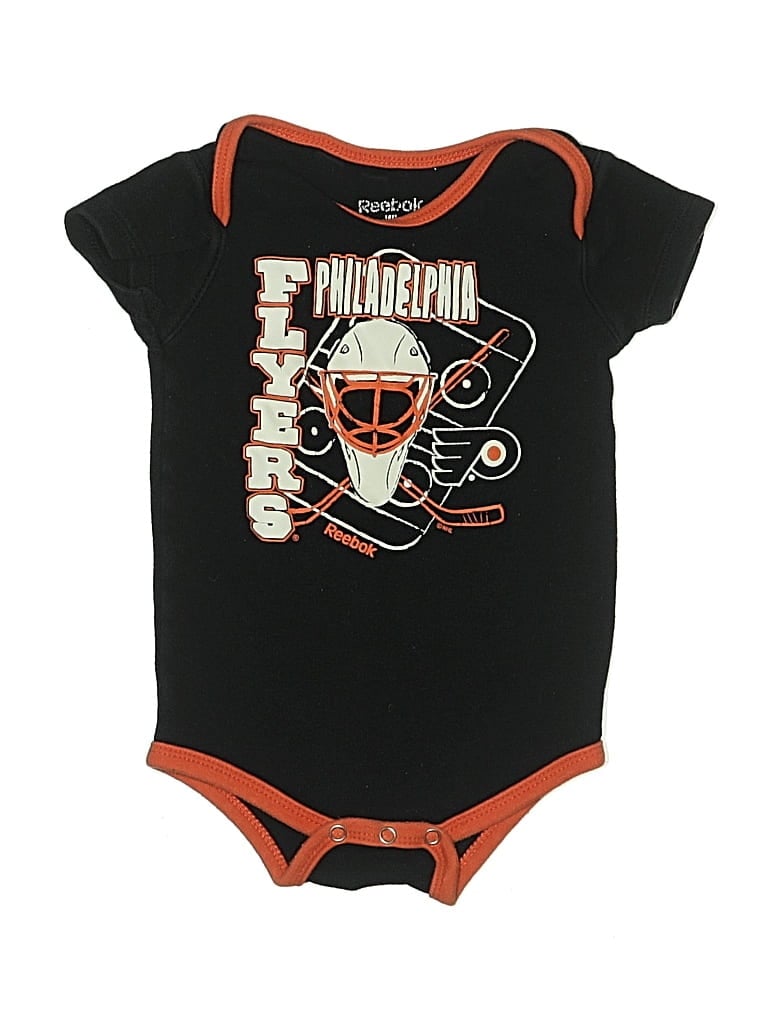 Pre-owned Reebok Kids' Short Sleeve Onesie In Black