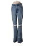 GRLFRND 100% Cotton Hearts Blue Jeans Size 28 waist - photo 1