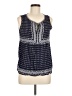 Max Studio 100% Rayon Blue Sleeveless Blouse Size M - photo 1