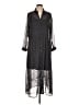 Soft Surroundings 100% Polyester Black Casual Dress Size L (petite) - photo 1