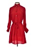 Hutch 100% Polyester Red 3/4 Sleeve Blouse Size S - photo 1