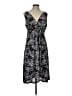 metaphor Paisley Black Casual Dress Size L - photo 1