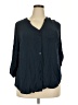 Torrid 100% Rayon Blue 3/4 Sleeve Blouse Size 2X Plus (2) - photo 1