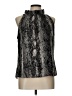 Veronica M. 100% Polyester Silver Sleeveless Blouse Size L - photo 1