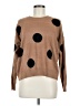T Tahari Polka Dots Brown Pullover Sweater Size M - photo 1