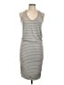 Athleta Stripes Gray Casual Dress Size L - photo 1